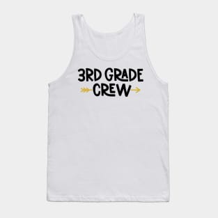 Third Grade Crew Back to School Student Kids Tank Top